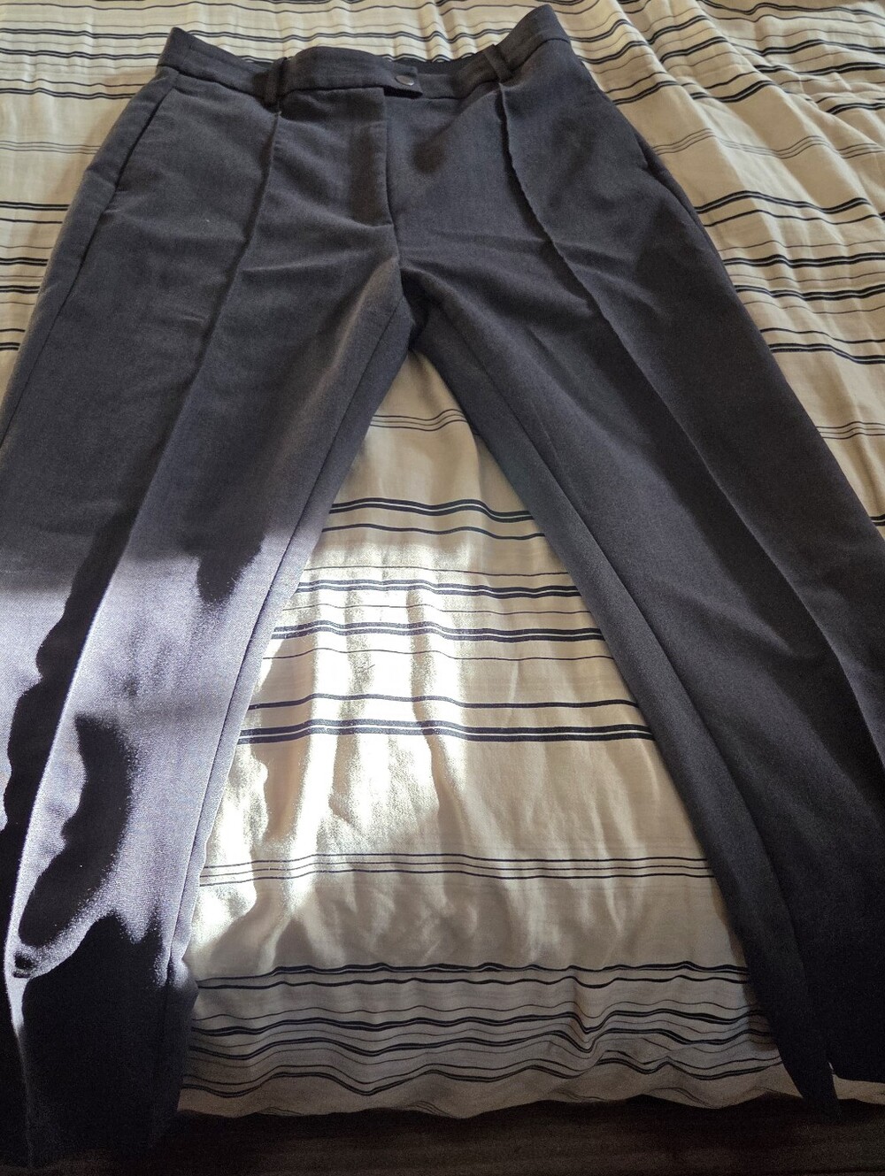H&M Women's Charcoal Gray Dress Pants - Flat Front